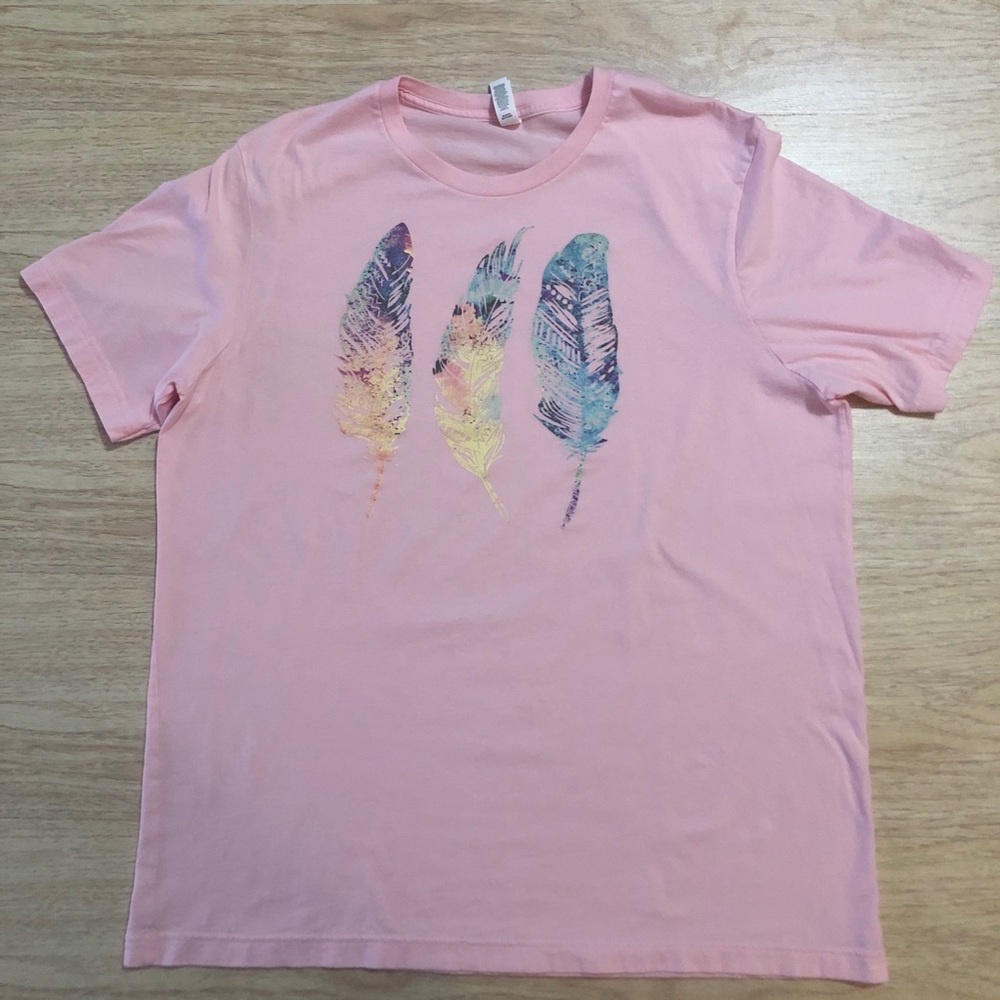 Bella Canvas Tee- Feather imprint